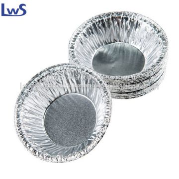 Disposable Egg Tarts Mold Round Aluminum Foil Pie Mould for Steamed Cupcake Rice Cakes Tartlets Small Baking Tools