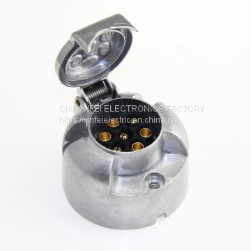 High qualiyt 7pin alu trailer socket  for truck