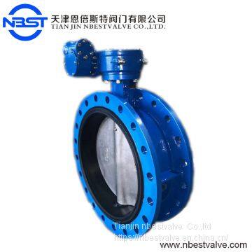 D341XP-10Q 32'' flange butterfly valve with manual