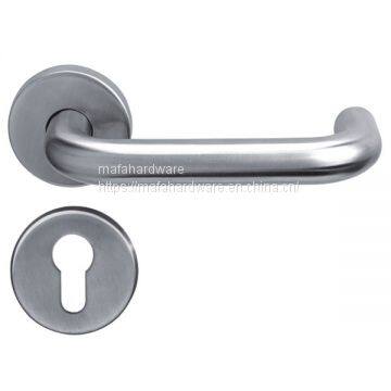 Stainless steel tube lever handle