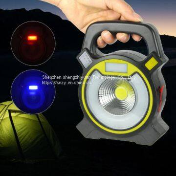 LED Work Light 15W COB Portable Outdoor Camping Light With USB Port Rechargeable Floodlight IPX5 Waterproof photo-3