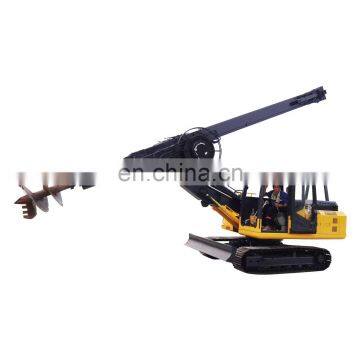 small wheel rotary soil spiral auger small drilling rig tool