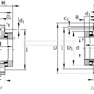 Axial radial roller bearings ZARF2590-L-TN/ZARF2590--L/Needle roller bearing