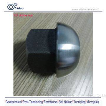 domed achor nut plate used for soil nail threaded steel bar