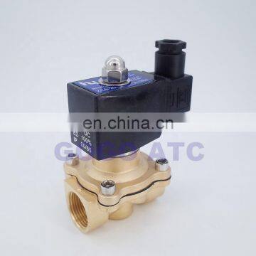 GOGO AC220V 24V DC 12V DC 2 way brass solenoid valve vacuum -1bar-1bar 3/4 inch normally close vacuum pump solenoid valve