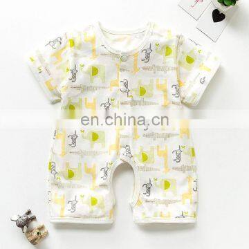 2018 Fashion Organic Baby Body Suit Children's Short Sleeve Toddlers Rompers photo-6