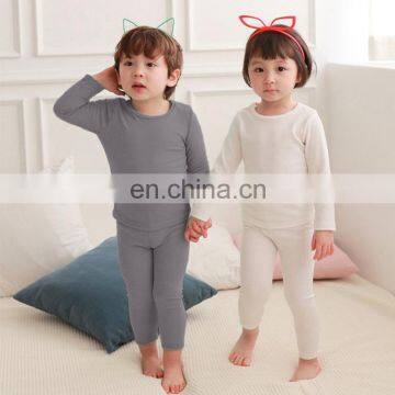 2020 autumn Korean style boys girls kids pure cotton children's home wearing two pieces set clothing