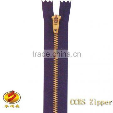 High Quality NO.4 Fashion O/E Copper metal Zippers for handbags