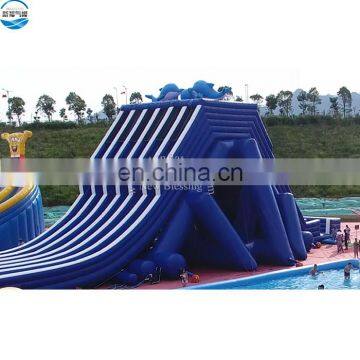 Cheap Commercial Amusement Swimming Pool Six Lane Inflatable Water Slides With Pool photo-4