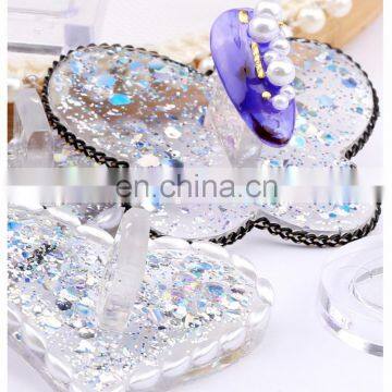 Nail Tip Display Stand With Glitter Sequin Nail Art Practice Tool