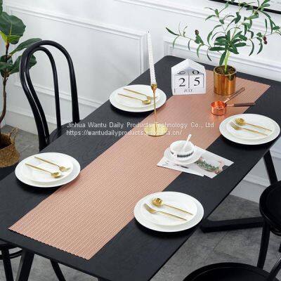 WANTU PVC ROSE GOLD Table Runner TR1420