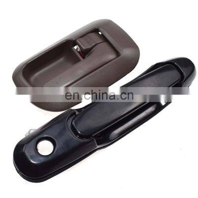 Black Outside Brown Inside Front Right Door Handles For 98-03 TOYOTA SIENNA NEW