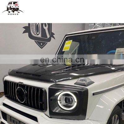 W463A W464 hood scoop fit for G-class W463A 2018-2020year G63 Blade II style DRY carbon fiber scoop hood carbon parts G63