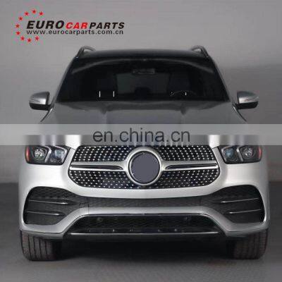 GLE class w167 sport body kit for W167 to GLE63 sport with front grille front bumper over fenders and rear bumper PP material