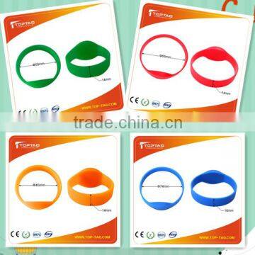 China Manufacturer passive silicone rfid wristbands for sports