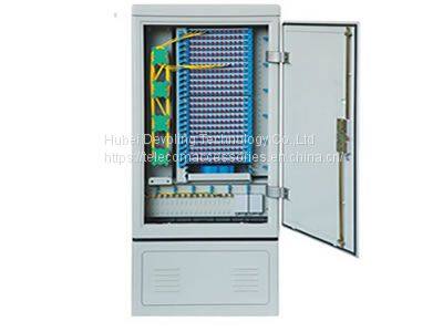 Fiber optic cross connect cabinet