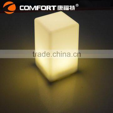 Recharging Colorful Battery Operated Square Led Table Lamp for Bar photo-5