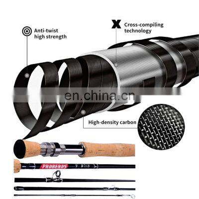 Amazon 9 футов 2,7 м В наличии #3/4 # 5/6 #7/8 Оптовая суперлегкая 4-сегментная рыболовная удочка в трубке для рыбалки на мушку photo-3