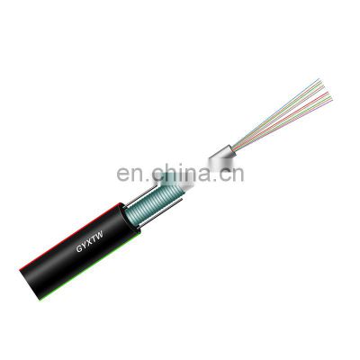 Double jacket Outdoor Direct Buried 2/4/12/24/48 core Anti-rodent Single Mode Fiber Optic Cable