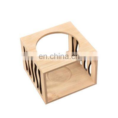 Creative and elegant wood scented candle lampshade retro bamboo hollow candle table  or wall using electronic candles