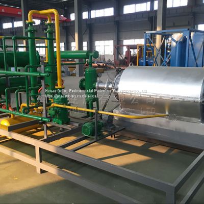 Small scale waste tire/plastic to fuel oil pyrolysis recycling machine manufacturer