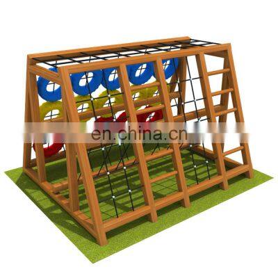 Wood playground climbing set equipment OL-MZ072D