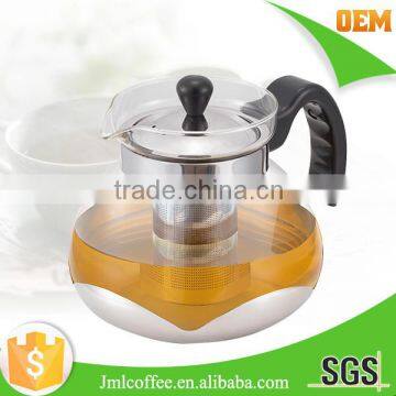 tea maker with SS 304 tea infuser, Antislip rubber handle and basic ,metal tea pot