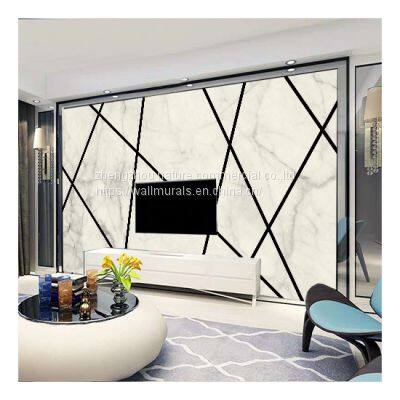 Geometric Three-dimensional Mural Luxury Living Room Decoration 3D Colorful Mural Drop Ship photo-2