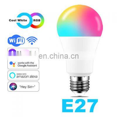 Custom Indoor Rgb 9W 220V E27 B22 Ampolletas Inteligentes Wifi Smart LED Light Bulb