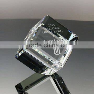 3D glass cube laser engraving for gifts crystal 3D cube engraving