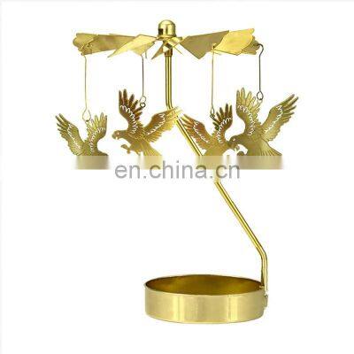 Brand Customization Christmas Tree Carousel Candle Rotating Candlestick Spinning Candle Holder Rotary Tealight Candle Holder photo-4