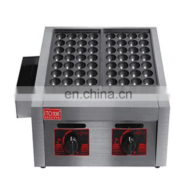 business takoyki machine/ meatball making machine/Gas Fish Pellet Grill octopus balls machine with two heads