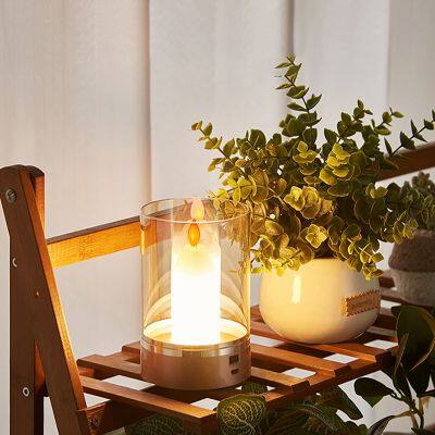 DC12V Warm White 3000K Candle Shaped Night Light USB Touch Control Home Smart Candle Led Strip Light for Room photo-2