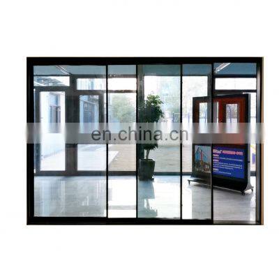 factory custom cheap exterior villa Aluminium hurricane impact sliding doors frameless aluminum interior noiseless sliding door