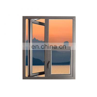 fenetre coulissante  U-Factor0.23 aluminum wooden window aluminium balance high impact tilt windows import from turkey