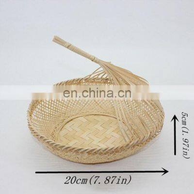 Unique Set Of 3 Round Bamboo Storage Basket Fruit Basket Tough and Durable photo-4