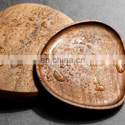 Hot Sale Wooden Tray Decor for Coffee Table Original Round Board Set Vietnam Supplier photo-4