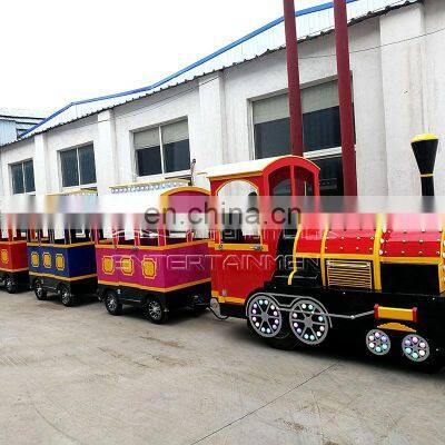 Amusement Park Rides Stock Children 20 Seat Trackless Train Rides for Sale photo-4