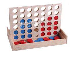 Wooden Mini Four in a Row Game