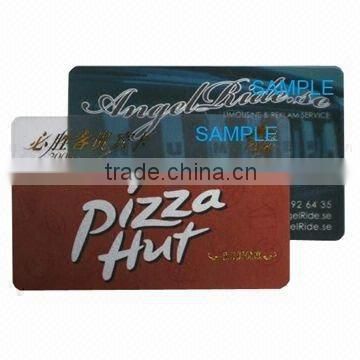 Offset printing magnetic stripe plastic card with barcode with high quality