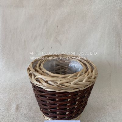 Portable Storage Basket Woven Flower Pot Planter Plant Baskets for Garden