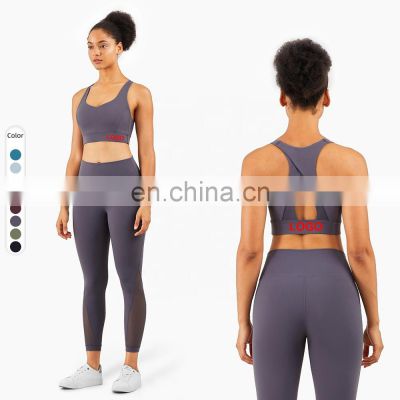 sport fashion yoga mesh sports bra running workout sports bra girls gym wear