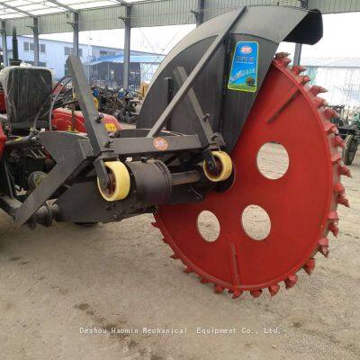 Factory Custom Production Disc Trencher Tractor Hanging Rear Mounted Trencher Cement Road Ditching Machine Asphalt Road Digger photo-2