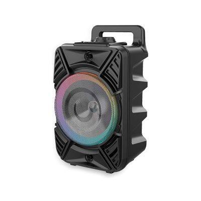 SING-E ZQS6121 Outdoor Portable Rechargeable Rgb Led Light Super Bass Subwoofer Karaoke Mic Wireless Party Speakers