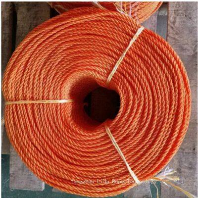 3 Strand PE/Polyethylene Plastic Marine Rope Twisted Cordage