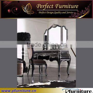 Antique Wooden French Dresser Furniture With Mirror NC120712