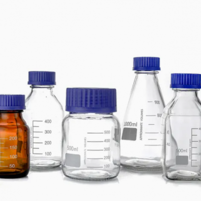 Laboratory Glass Borosilicate Reagent Bottle 100ml-20000ml Glass Bottle With Blue Screw Cap photo-2