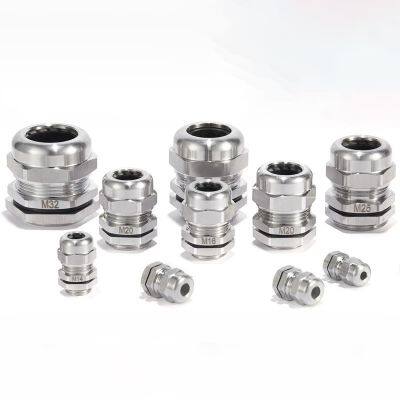 Metric Size M8 M10 M12 M14 M16 M18 M20 M22 M24 M25 M27 M28 M30 M32 Waterproof Cable Glands Stainless Steel 304
