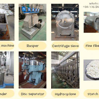 2-40 TPH Different Capacity Cassava Starch Processing Machine Starch Extraction Equipment Amidon De Manioc Production Line for Sale