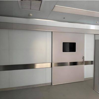 Medical High Quality Hermetic Hospital Operating Room Doors Sliding Double Medical Door With Sensor Automatic Sliding